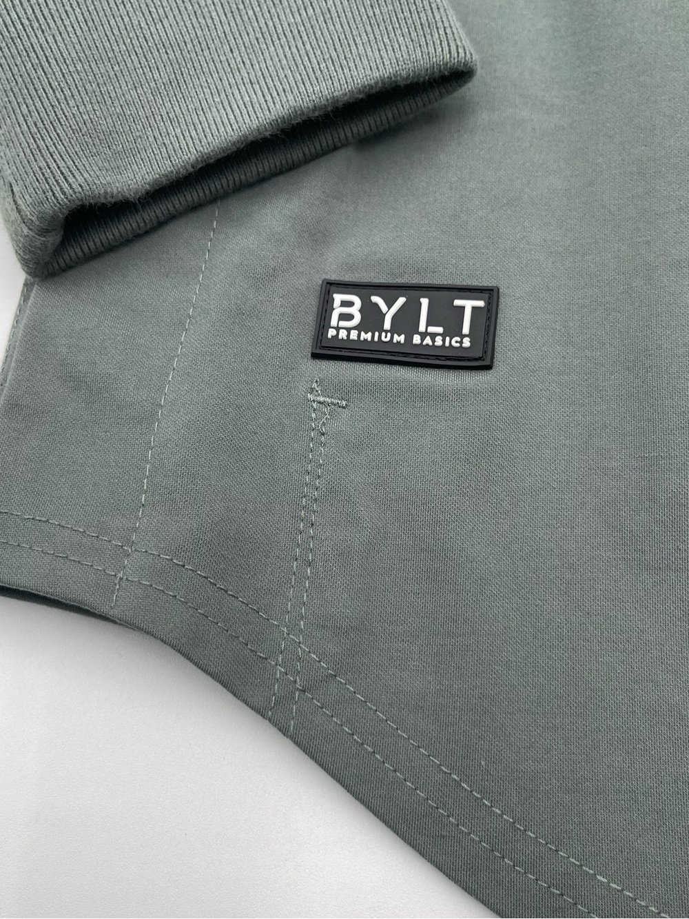 BYLT Fairway Pullover Mens Med Green Softshell Golf 1/4 Zip Mock Neck Magnetic - Picture 6 of 12
